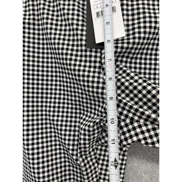 Cotton On Women's Sammi Capri Pants Size 2 Gingham Black White Veronica Check - Picture 8 of 12